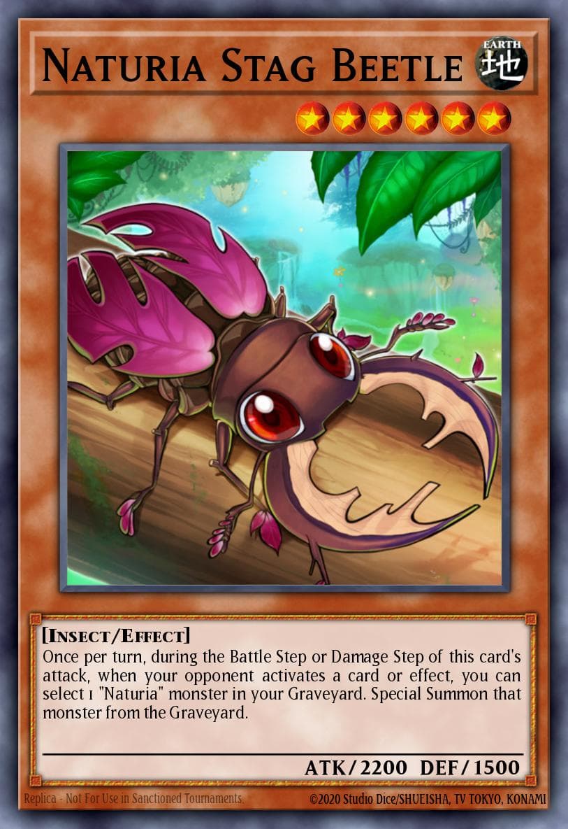 Naturia Stag Beetle Starstrike Blast Sneak Peek Participation Card card