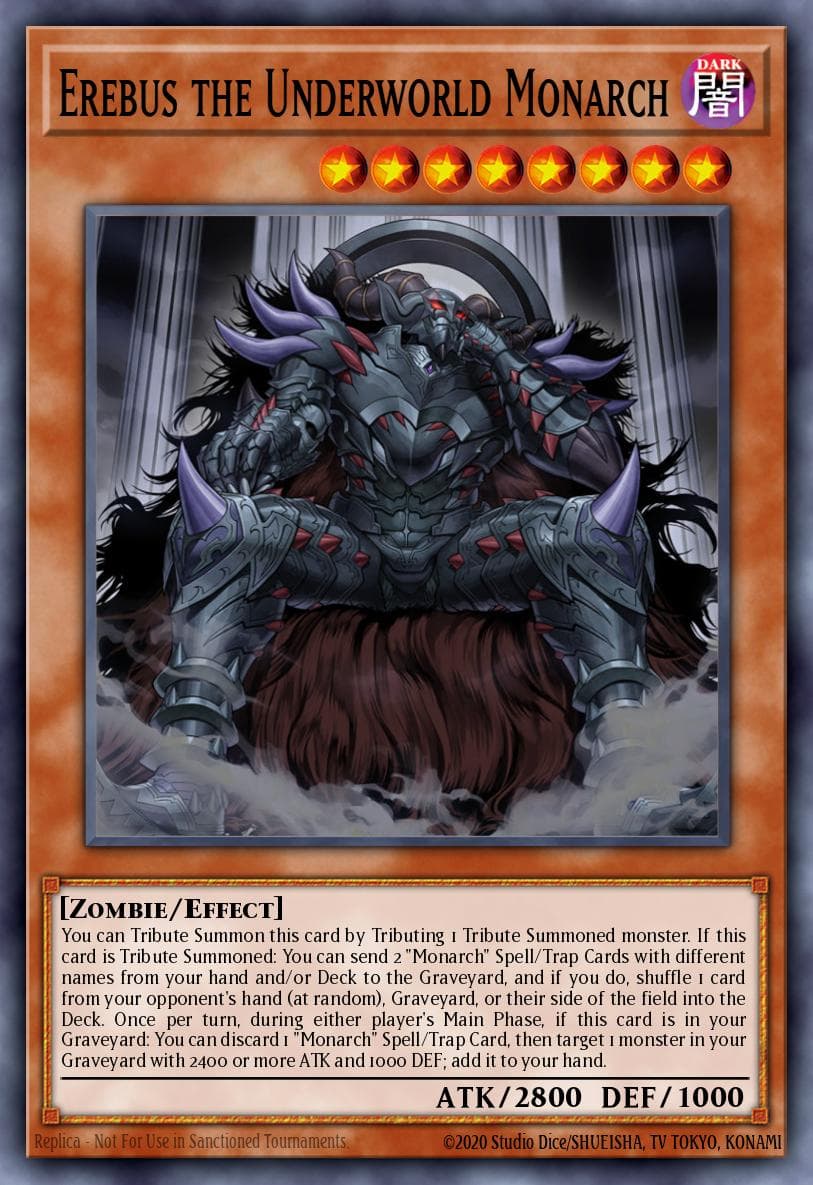 Erebus the Underworld Monarch Emperor of Darkness Structure Deck card