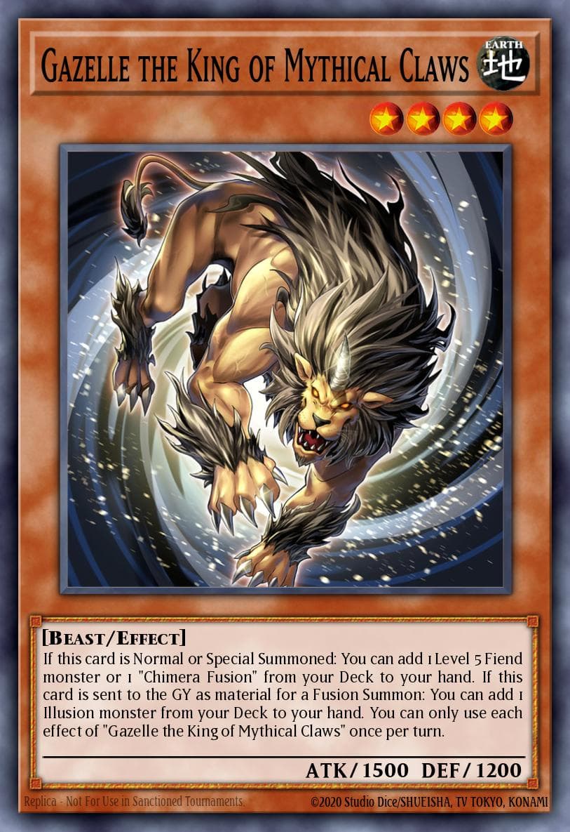 Gazelle the King of Mythical Claws Duelist Nexus card