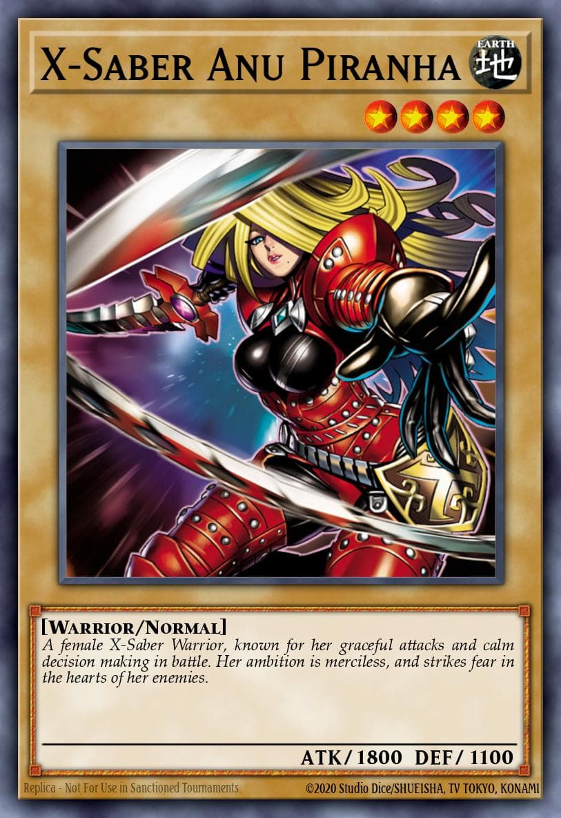 X-Saber Anu Piranha Starter Deck: Yu-Gi-Oh! 5D's 2009 card