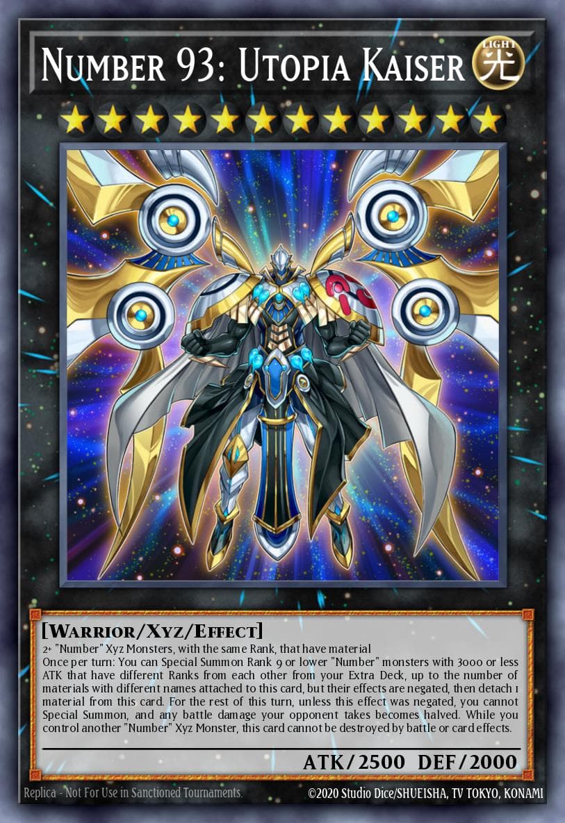 Number 93: Utopia Kaiser Battles of Legend: Hero's Revenge card