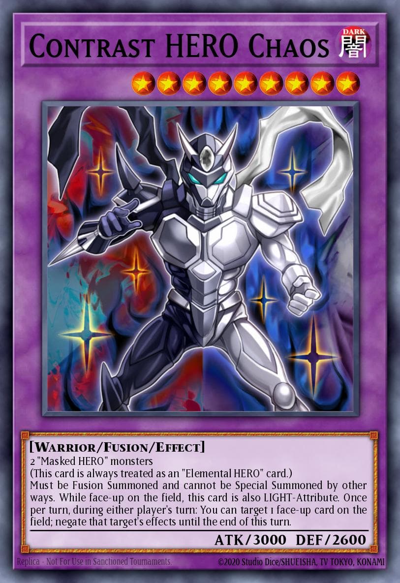 Contrast HERO Chaos HERO Strike Structure Deck card