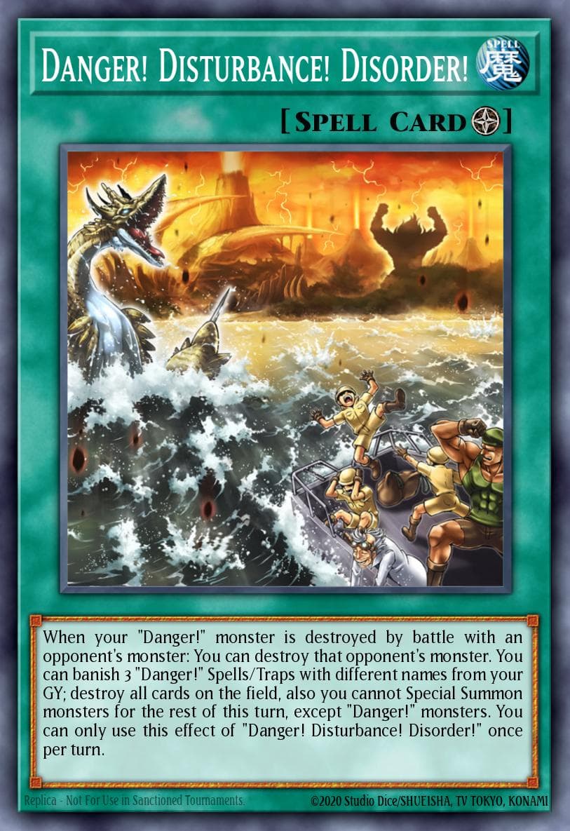 Danger! Disturbance! Disorder! Burst of Destiny card