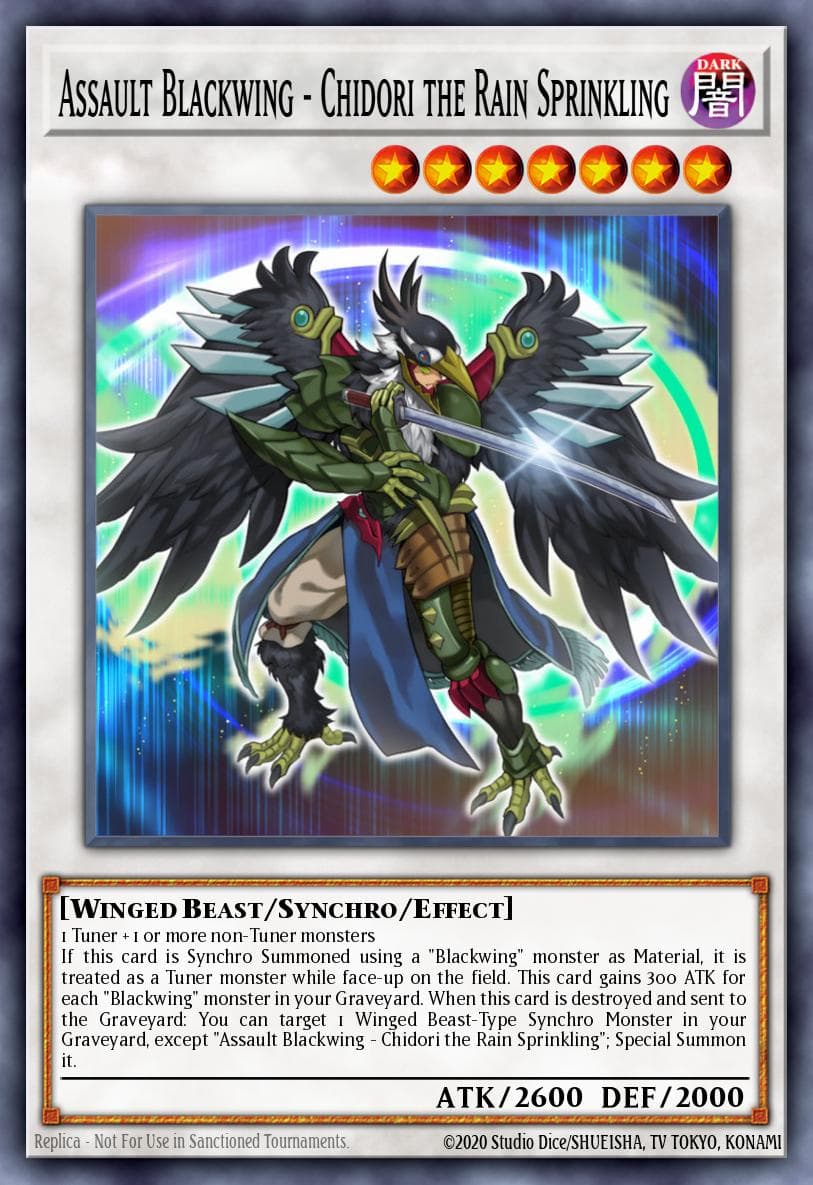 Assault Blackwing - Chidori the Rain Sprinkling Shining Victories: Special Edition card