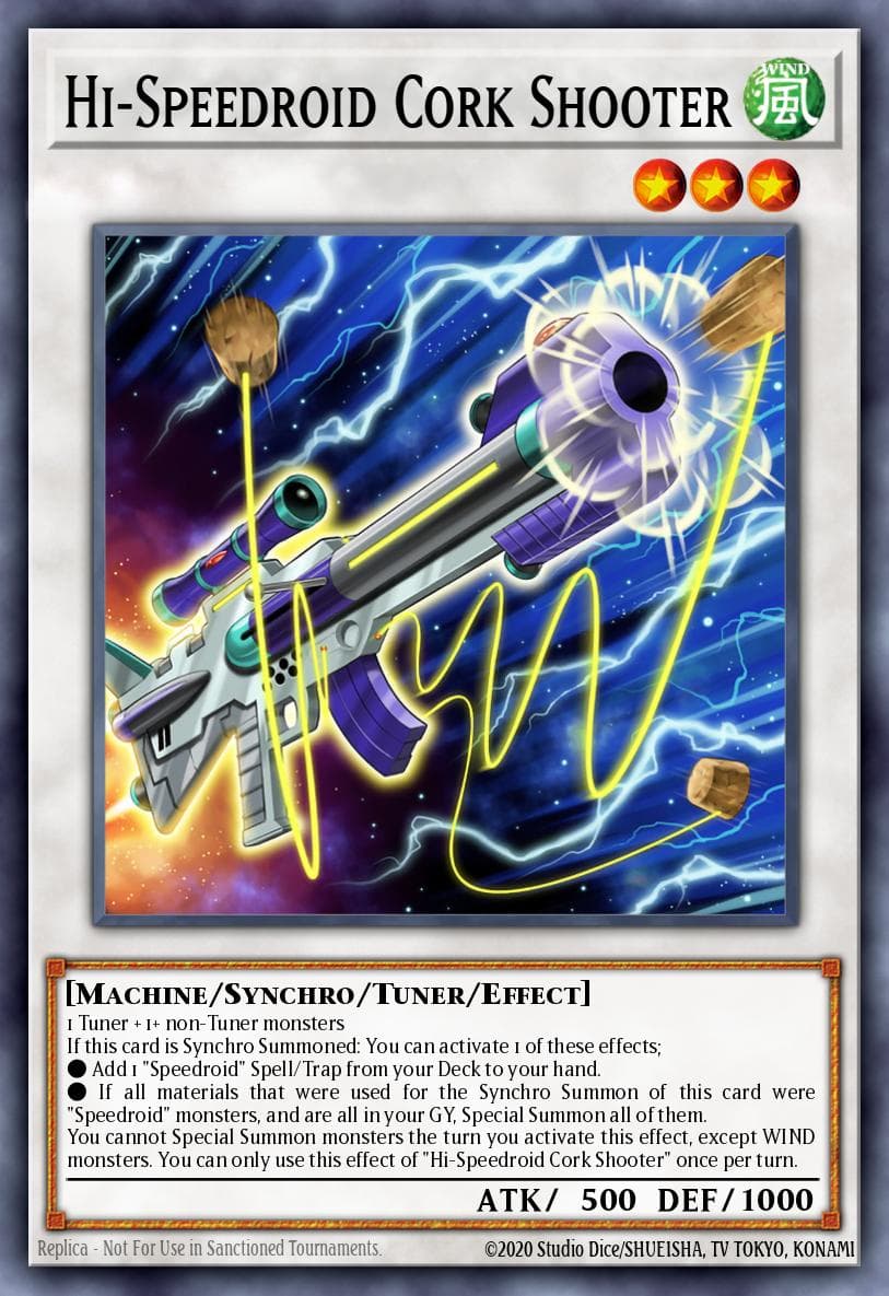 Hi-Speedroid Cork Shooter Legendary Duelists: Synchro Storm card