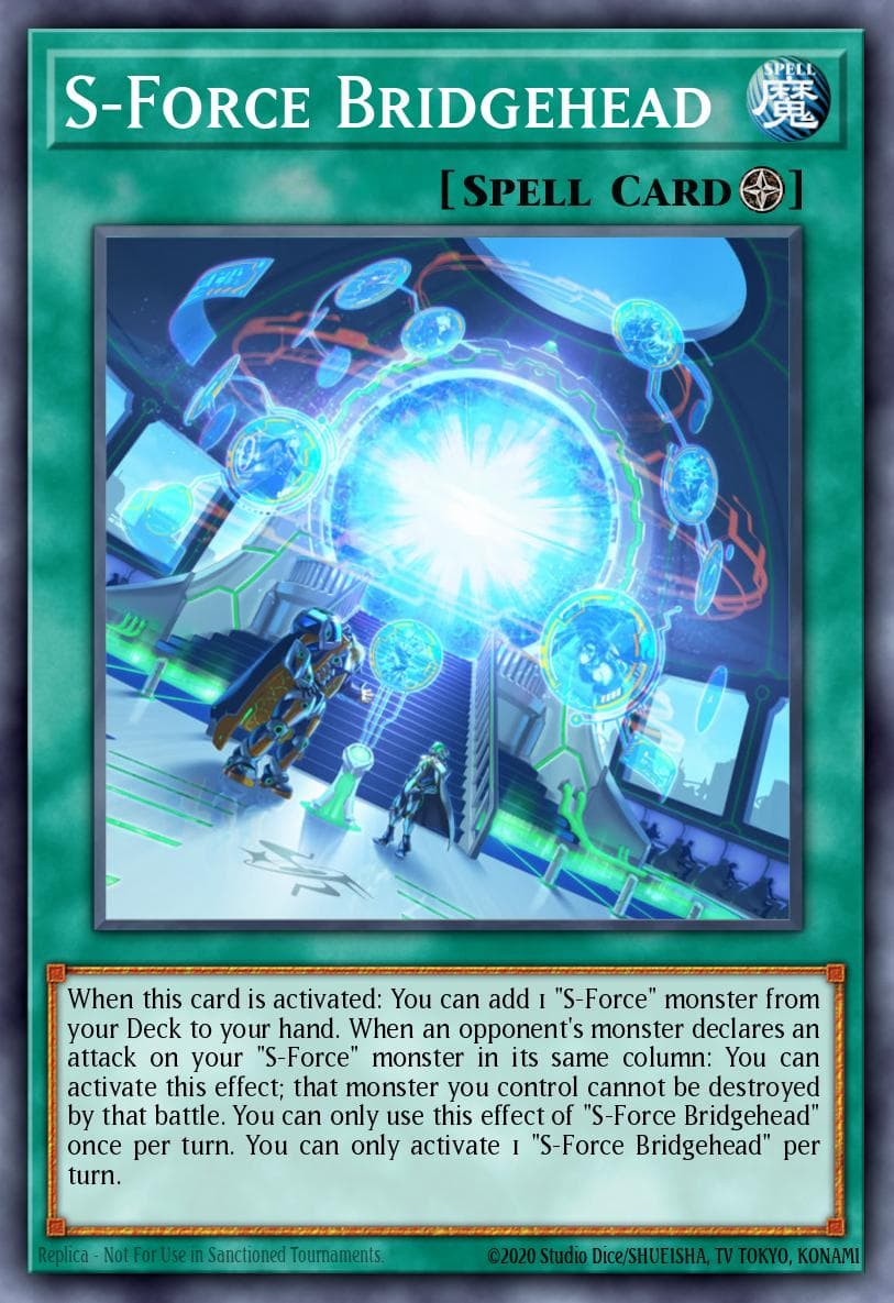 S-Force Bridgehead Blazing Vortex Premiere! promotional card card