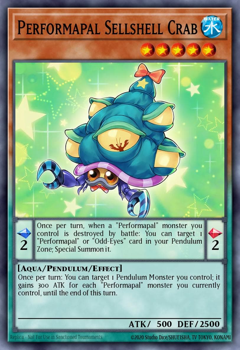 Performapal Sellshell Crab 2017 Mega-Tin Mega Pack card