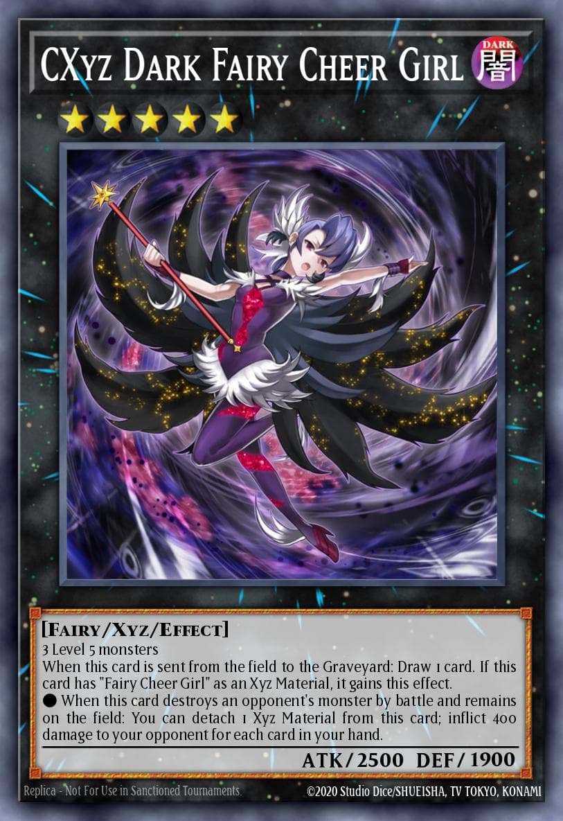 CXyz Dark Fairy Cheer Girl Lord of the Tachyon Galaxy Sneak Peek Participation Card card