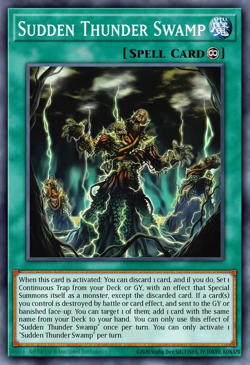 急雷之泥沼 遊戲王 card