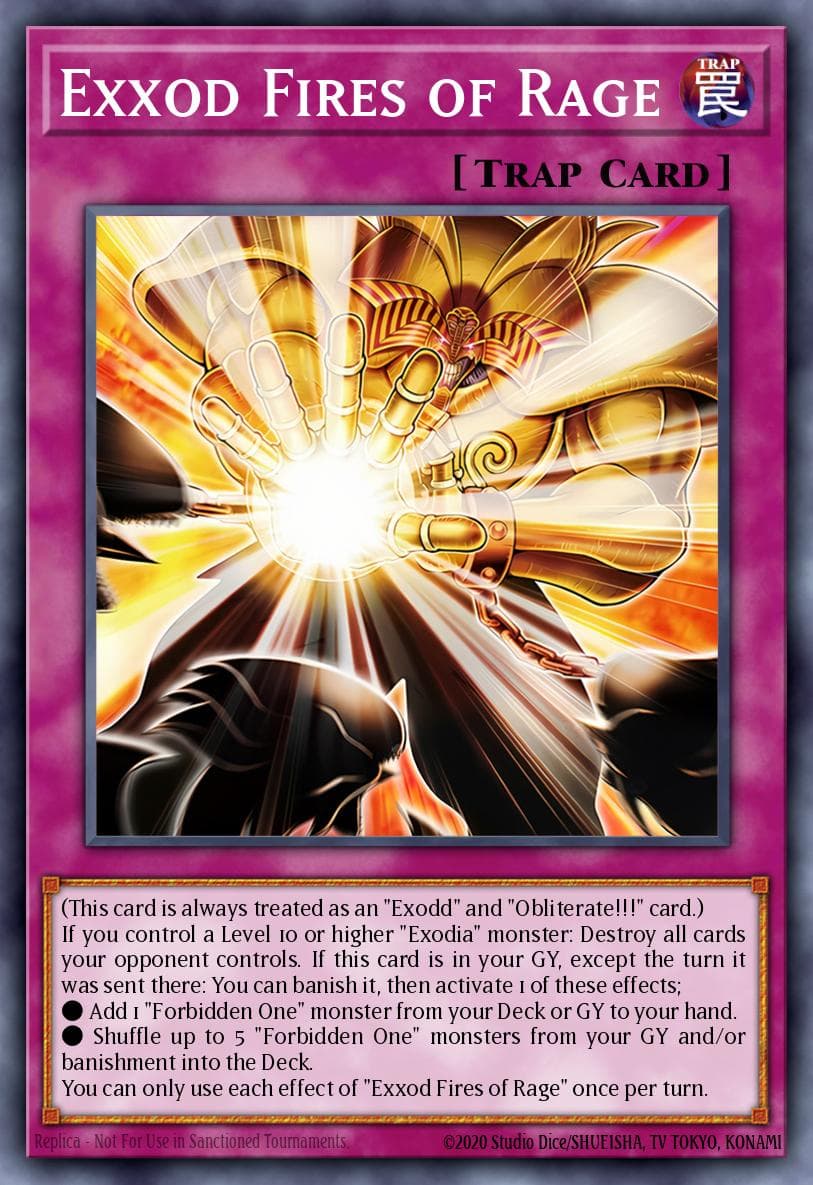 Exxod Fires of Rage The Infinite Forbidden card