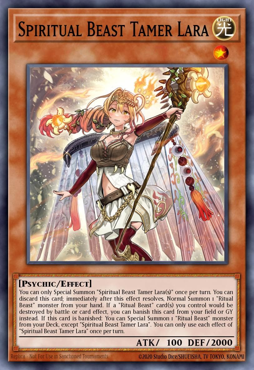 Spiritual Beast Tamer Lara Battles of Legend: Terminal Revenge card