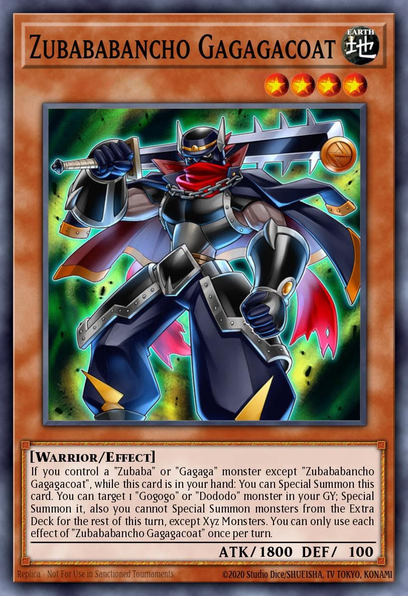 Zubababancho Gagagacoat Legendary Duelists: Magical Hero card