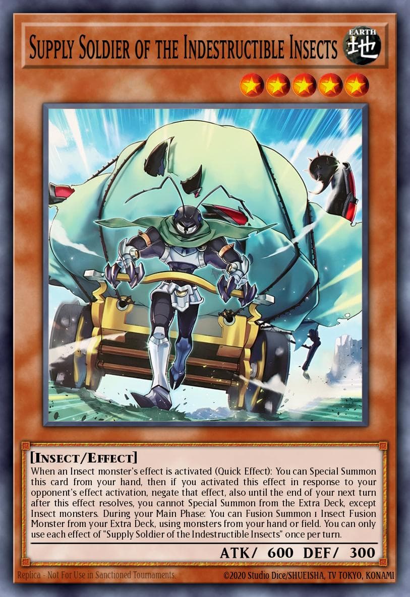 Supply Soldier of the Indestructible Insects Rage of the Abyss card