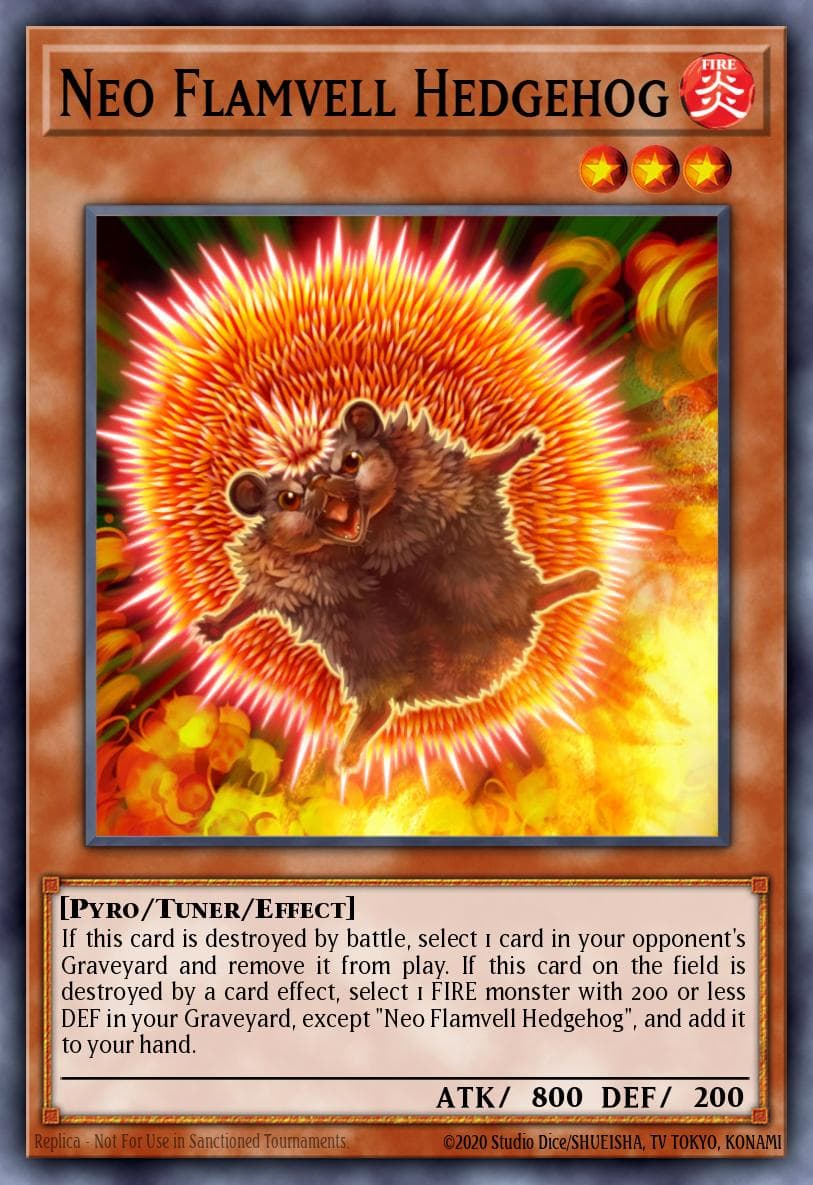 Neo Flamvell Hedgehog Hidden Arsenal 4: Trishula's Triumph card