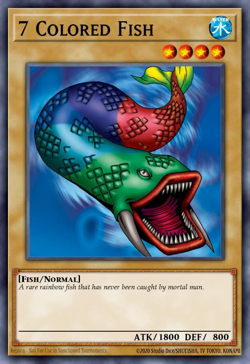 7 Colored Fish Metal Raiders card