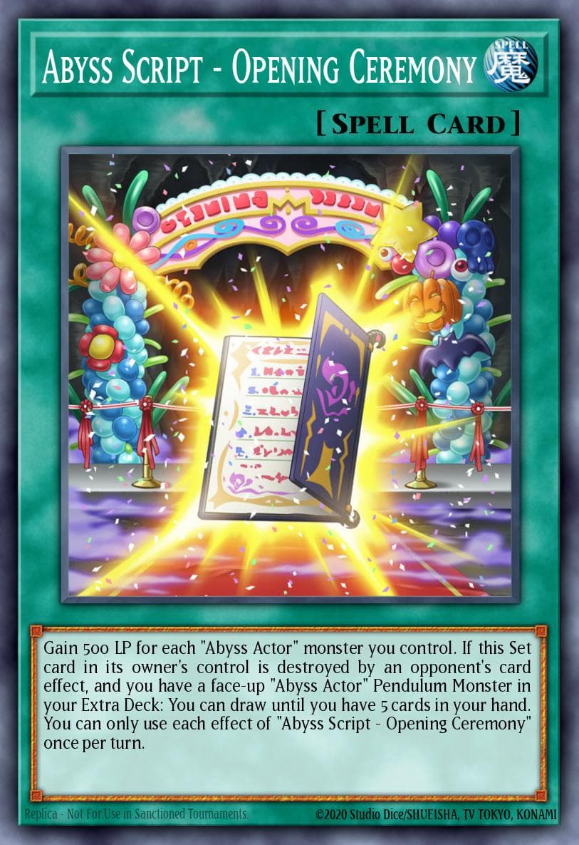 Abyss Script - Opening Ceremony Legendary Duelists: White Dragon Abyss card