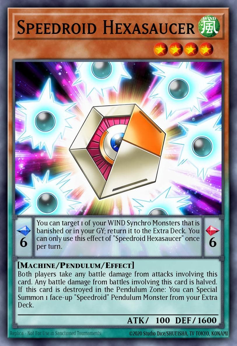 Speedroid Hexasaucer Duel Overload card