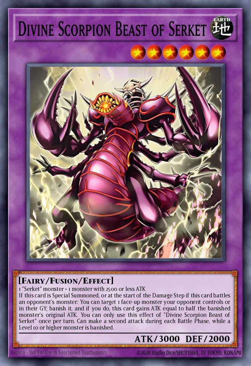 Divine Scorpion Beast of Serket Maze of the Master card