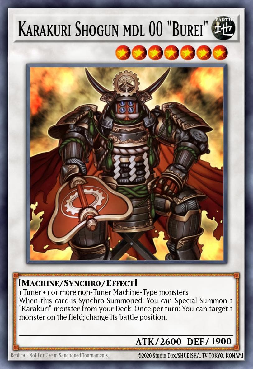 Karakuri Shogun mdl 00 "Burei" 2013 Collectible Tins Wave 2 card