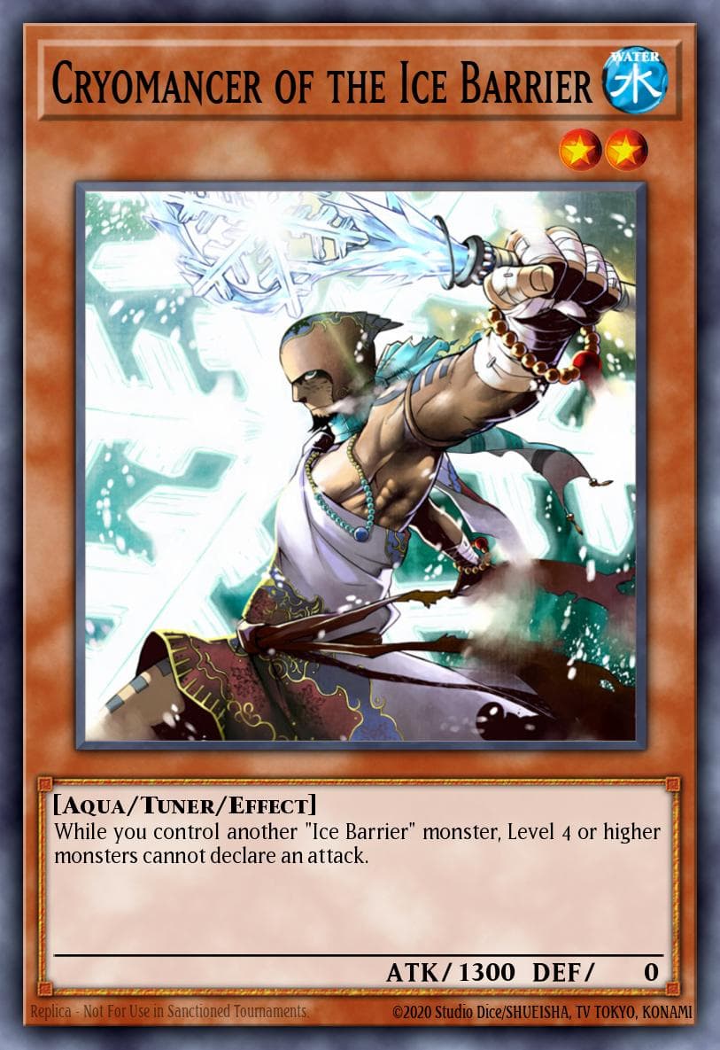Cryomancer of the Ice Barrier Structure Deck: Freezing Chains card