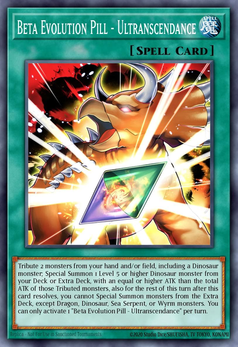 Beta Evolution Pill - Ultranscendance Duelist Nexus card