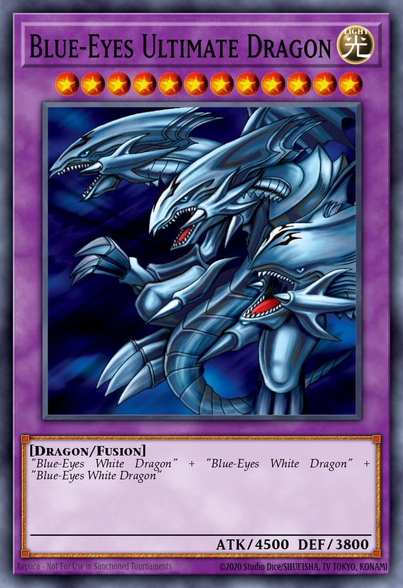 Blue-Eyes Ultimate Dragon Premium Gold card