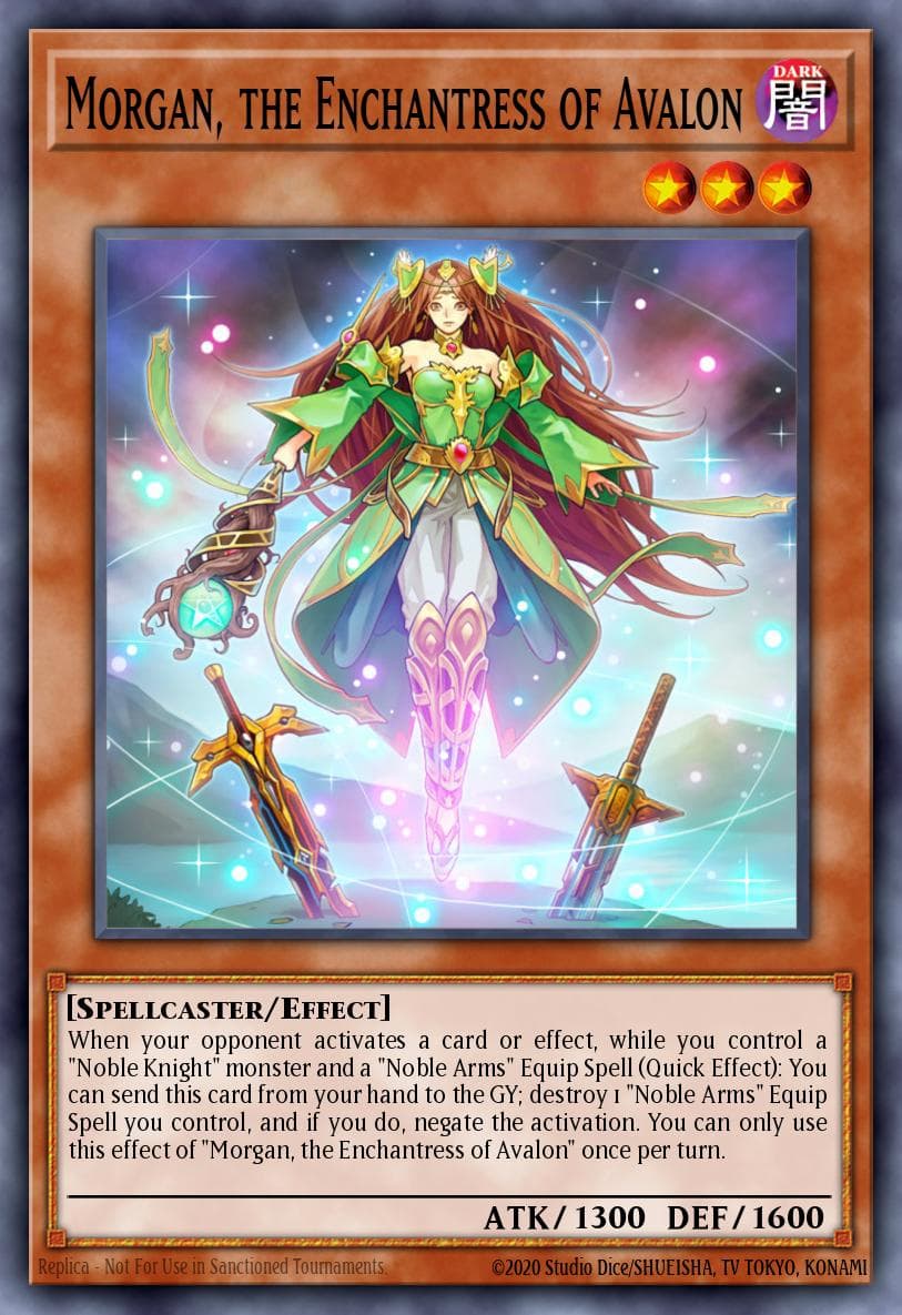 Morgan, the Enchantress of Avalon 2019 Gold Sarcophagus Tin Mega Pack card