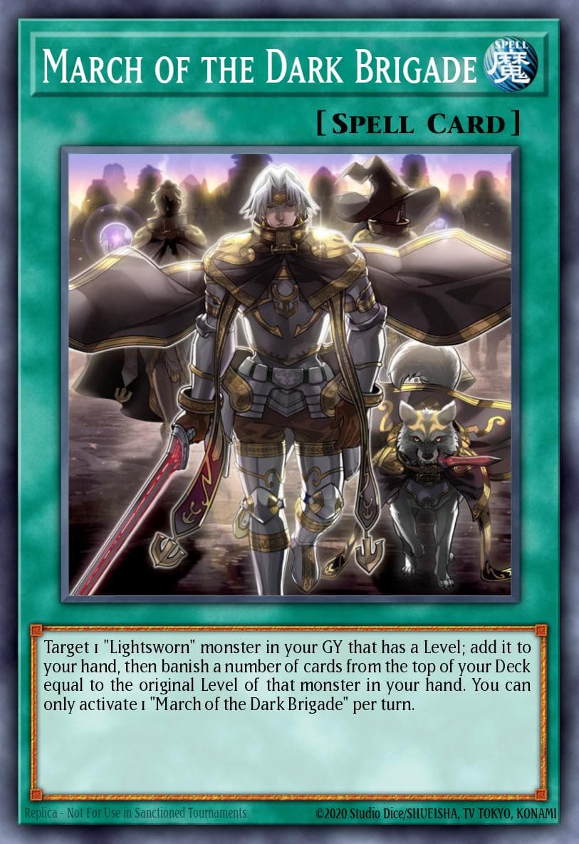 March of the Dark Brigade Code of the Duelist Special Edition card