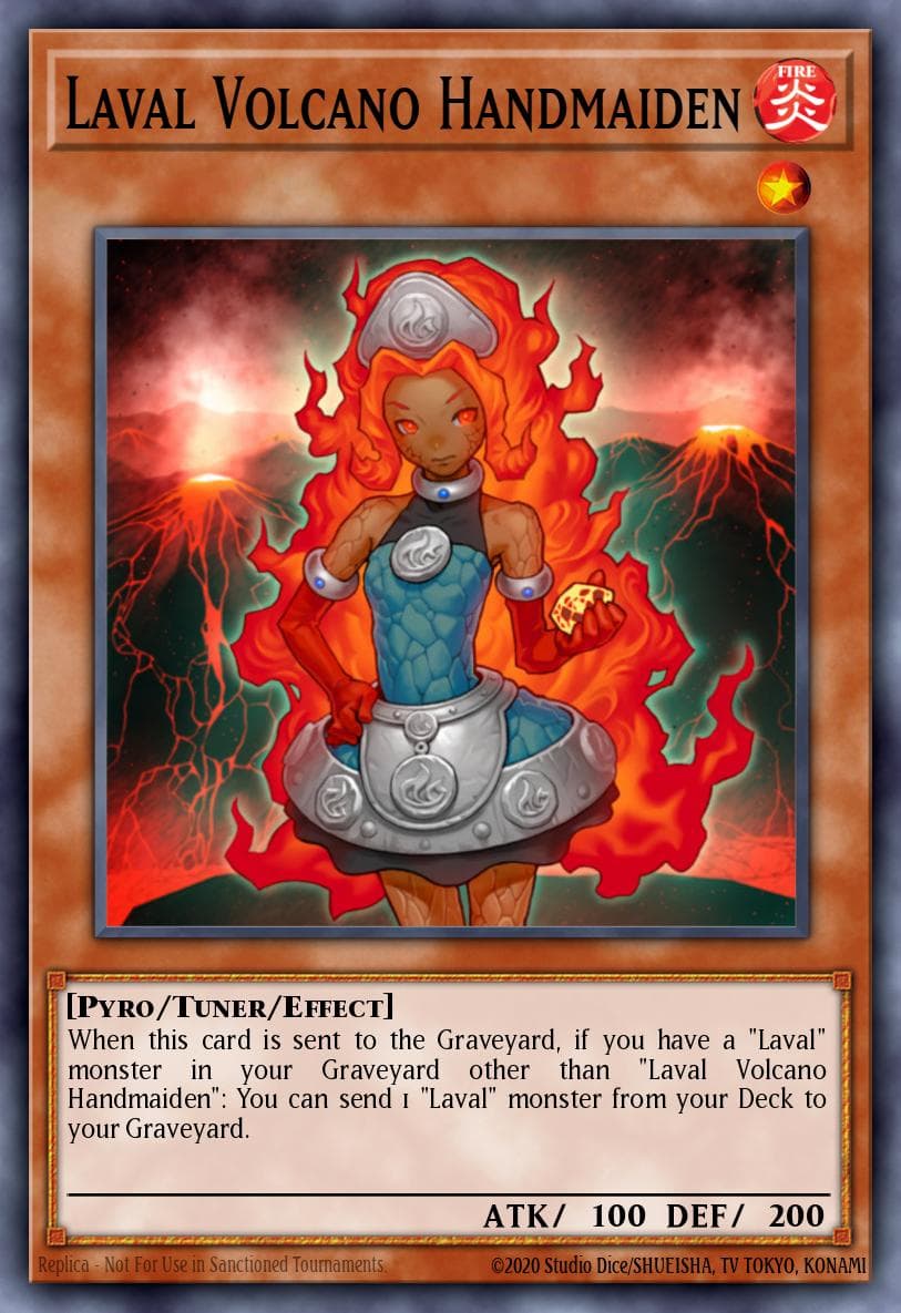 Laval Volcano Handmaiden Ghosts From the Past card