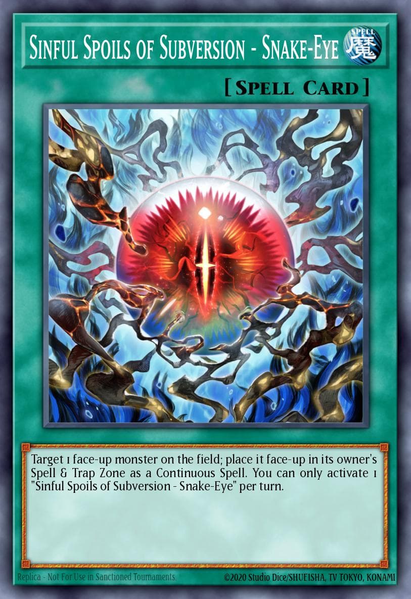 Sinful Spoils of Subversion - Snake-Eye Duelist Nexus card