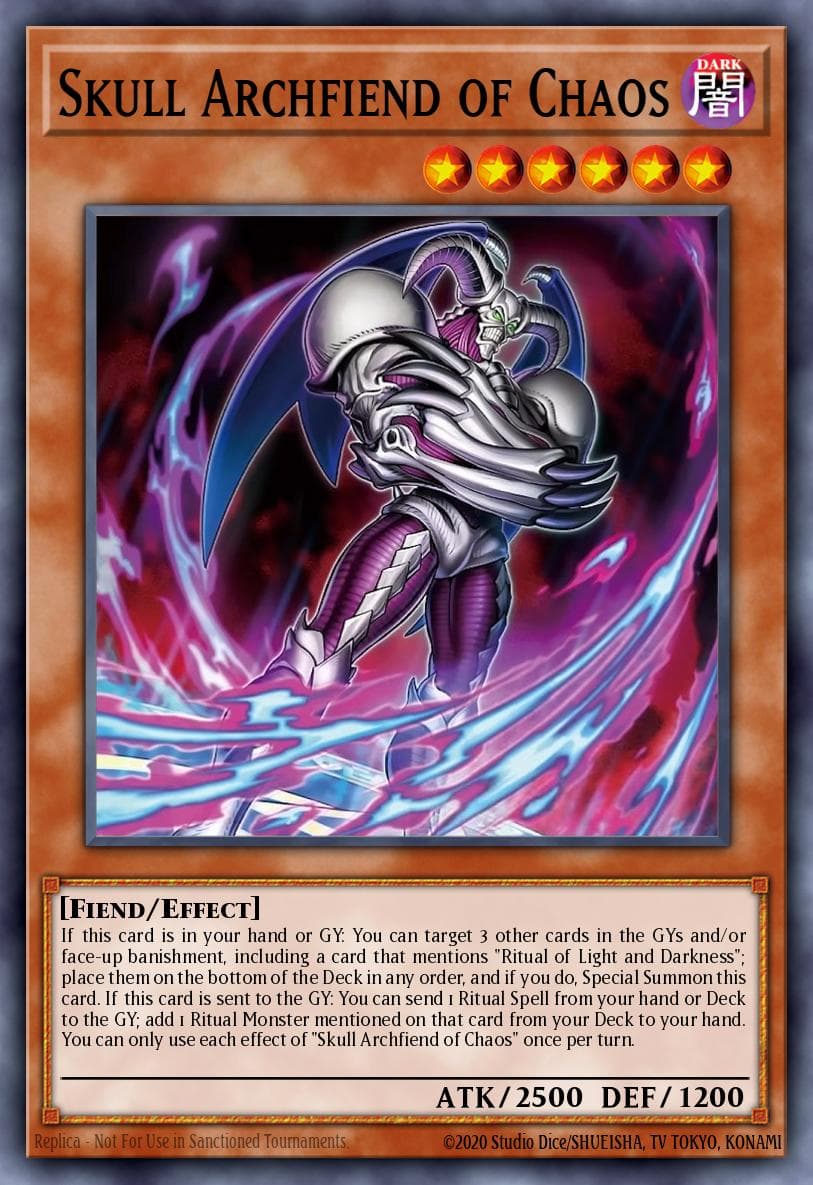 混沌之魔王-骷髅恶魔 遊戲王 card