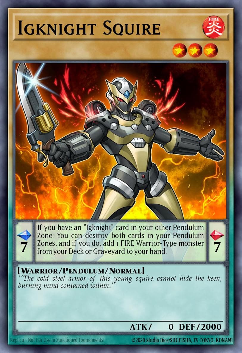 Igknight Squire Clash of Rebellions: Special Edition card