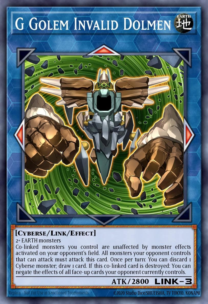G Golem Invalid Dolmen Battles of Legend: Crystal Revenge card
