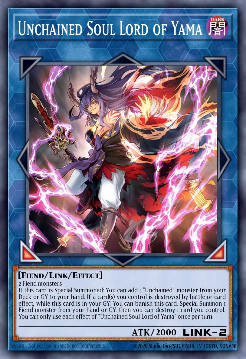 Unchained Soul Lord of Yama Duelist Nexus card