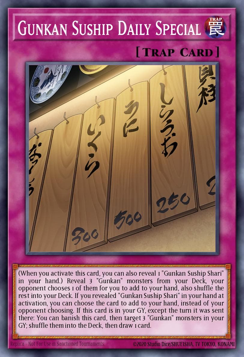 Gunkan Suship Daily Special 2022 Tin of the Pharaoh's Gods card