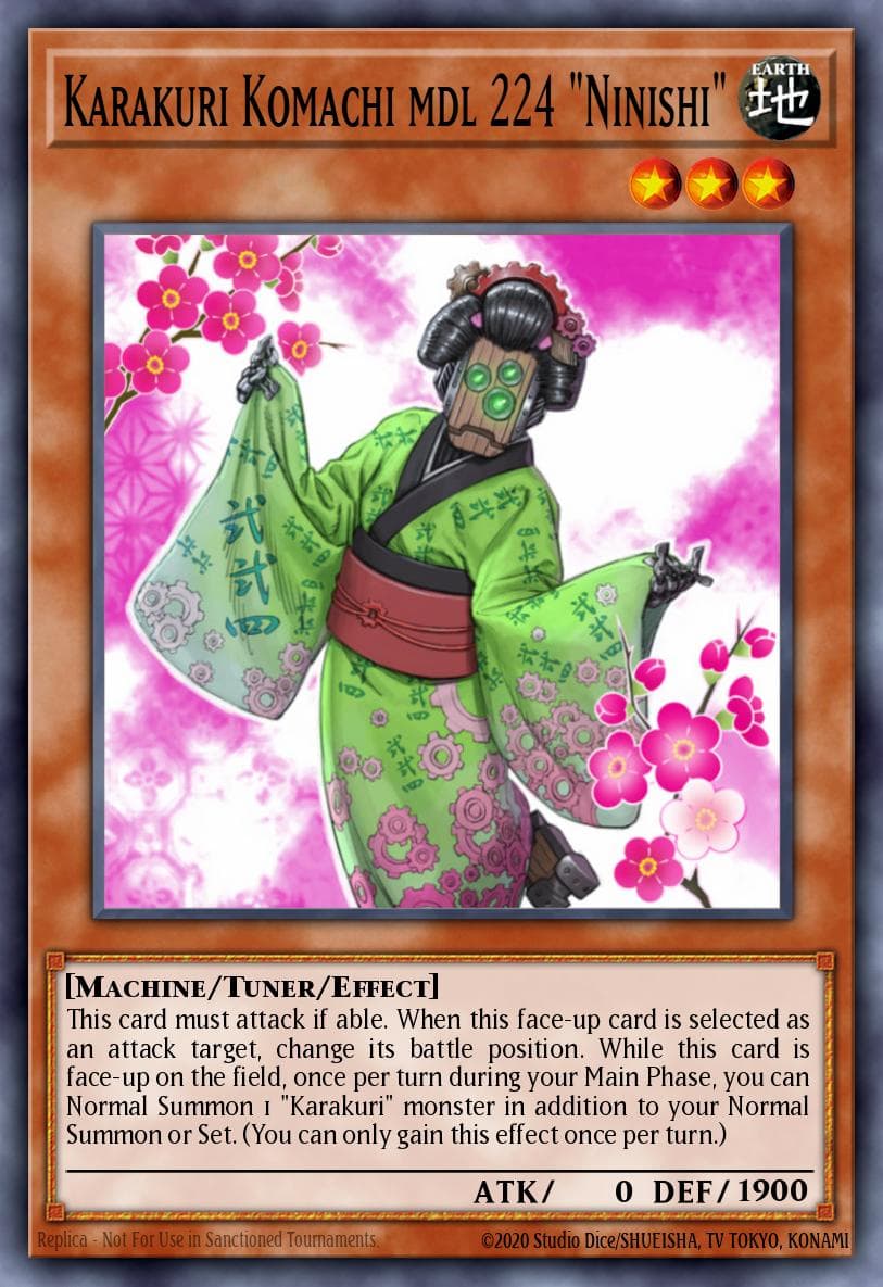 Karakuri Komachi mdl 224 "Ninishi" Extreme Victory Sneak Peek Participation Card card