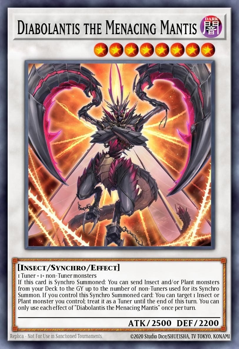 Diabolantis the Menacing Mantis 25th Anniversary Tin: Dueling Mirrors card