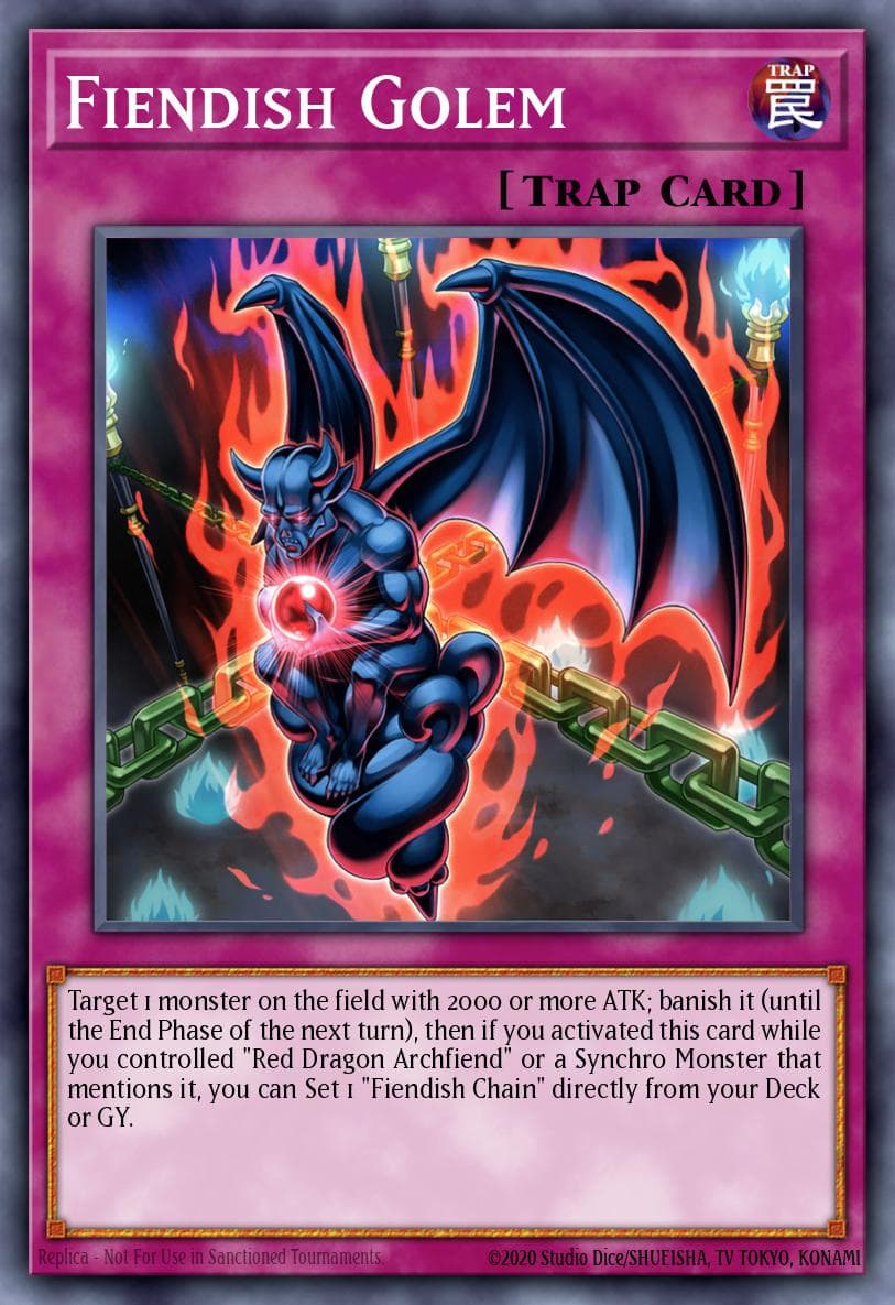 Fiendish Golem Structure Deck: The Crimson King card