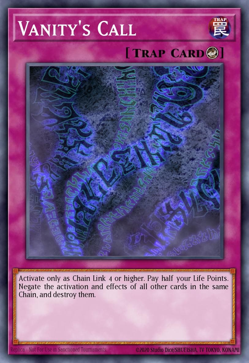 Vanity's Call Cyberdark Impact card