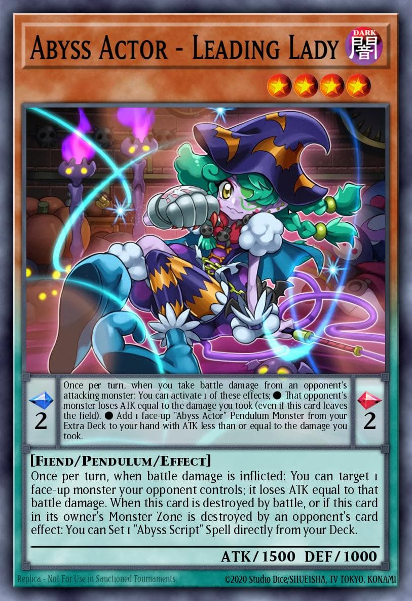Abyss Actor - Leading Lady Legendary Duelists: White Dragon Abyss card