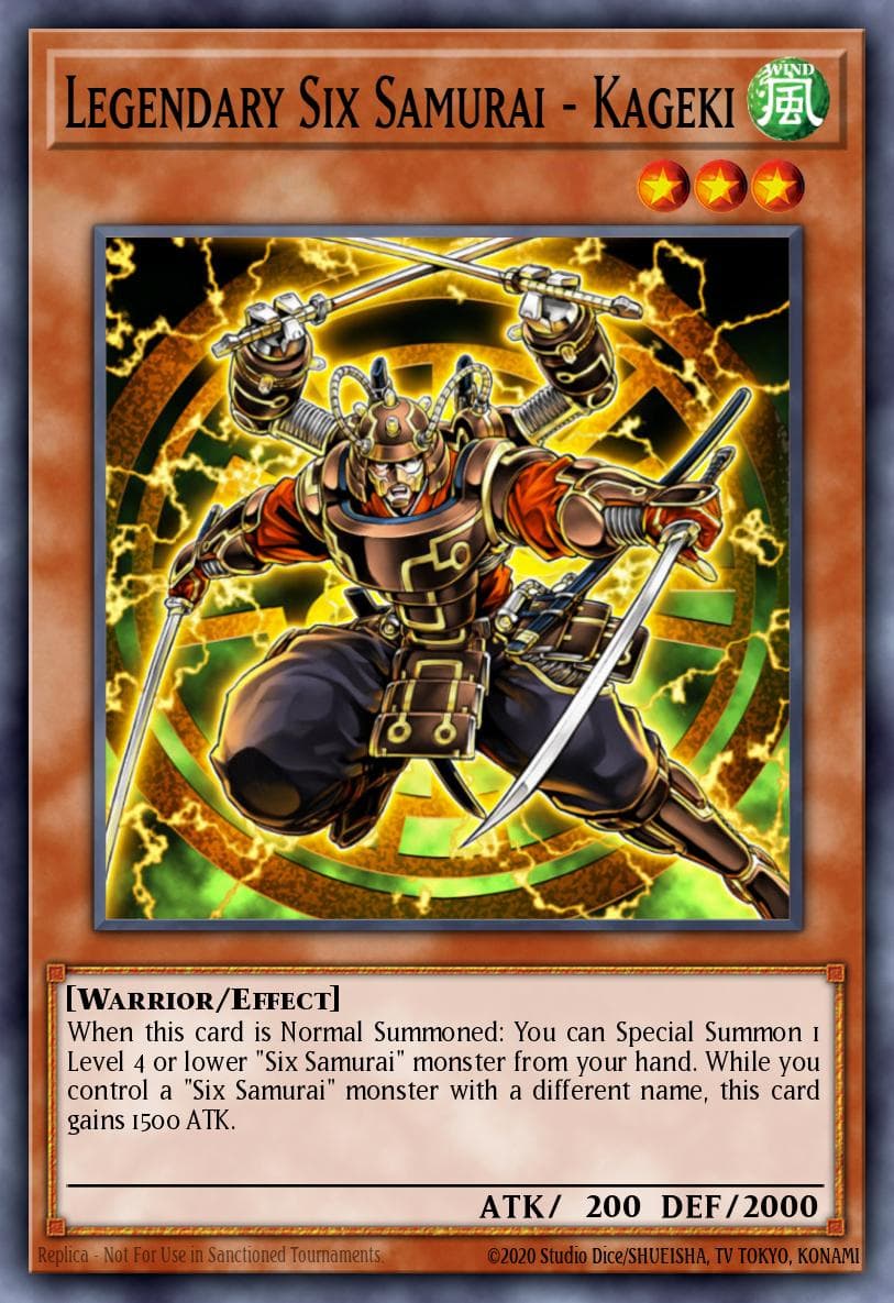 Legendary Six Samurai - Kageki Storm of Ragnarok: Special Edition card
