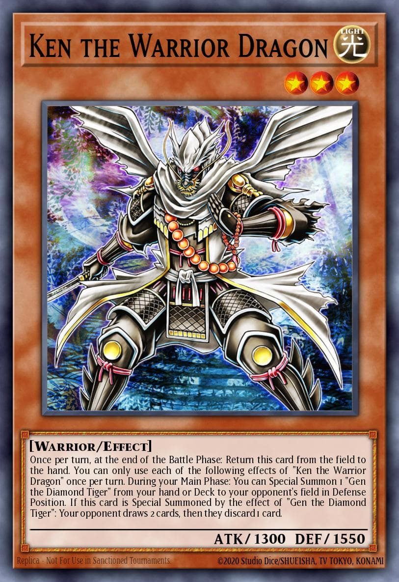 Ken the Warrior Dragon 25th Anniversary Tin: Dueling Mirrors card