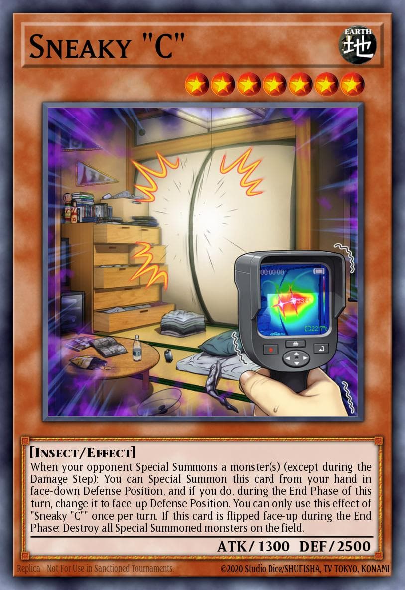 Sneaky "C" 25th Anniversary Tin: Dueling Mirrors card