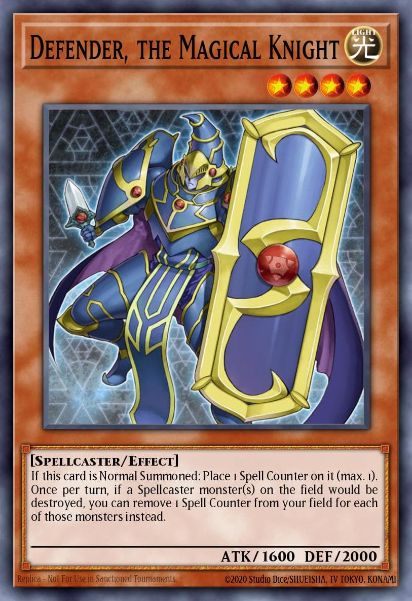 Defender, the Magical Knight Structure Deck: Order of the Spellcasters card