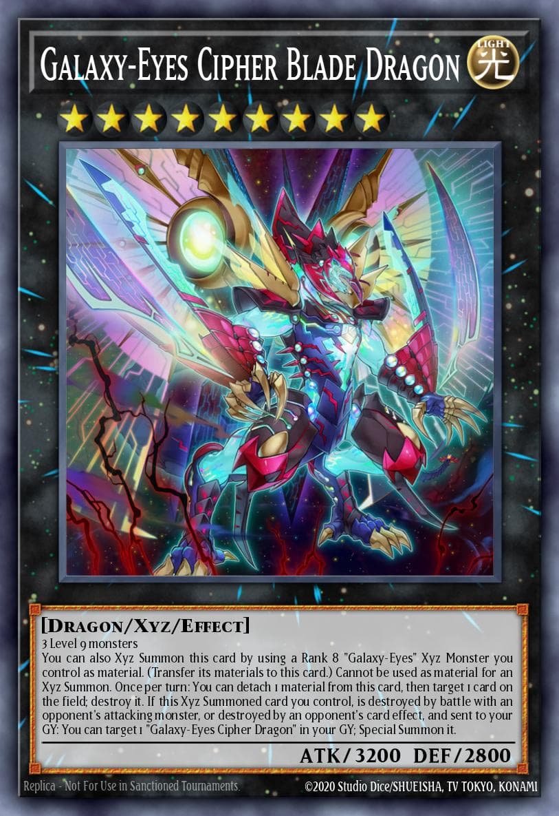 Galaxy-Eyes Cipher Blade Dragon Extreme Force Special Edition card