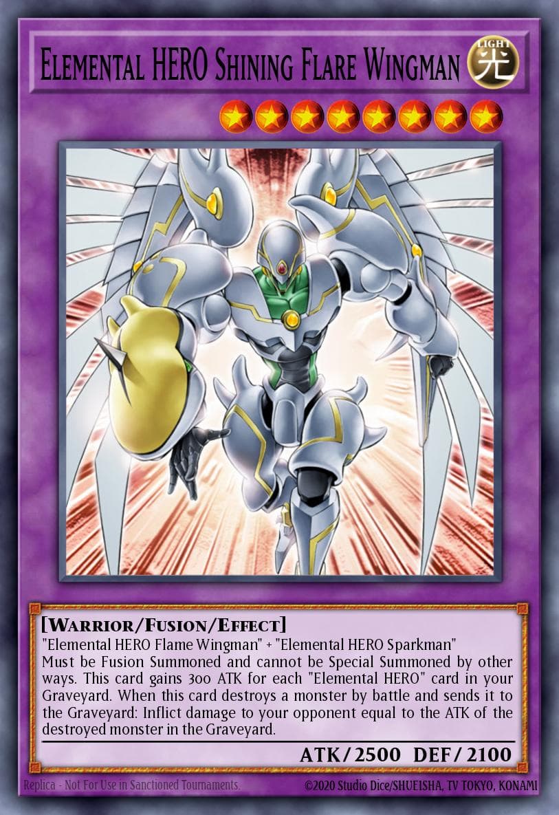 Elemental HERO Shining Flare Wingman Dark Revelation Volume 4 card