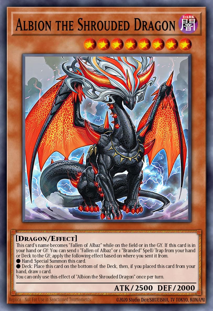 Albion the Shrouded Dragon 2022 Tin of the Pharaoh's Gods card