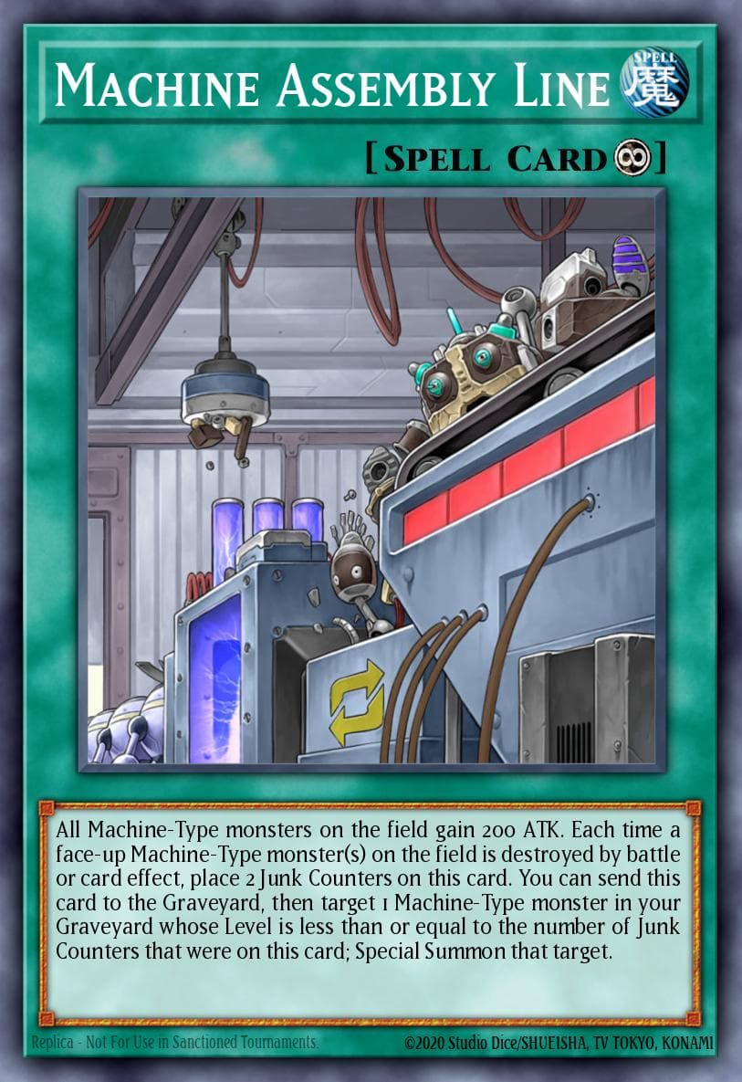 Machine Assembly Line Geargia Rampage Structure Deck card