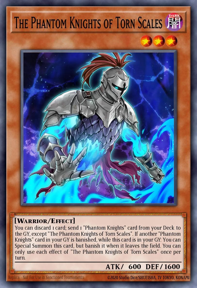 The Phantom Knights of Torn Scales Phantom Rage Premiere! promotional card card
