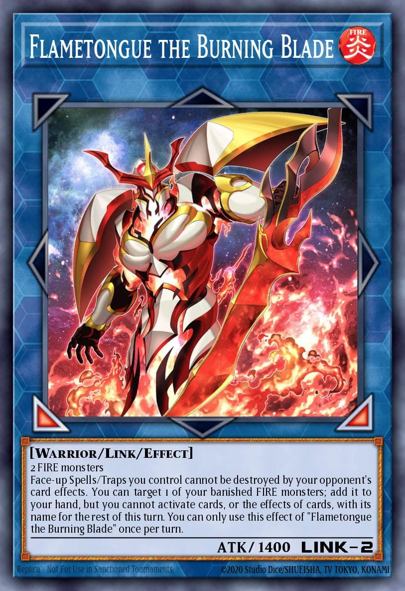 Flametongue the Burning Blade Blazing Dominion card